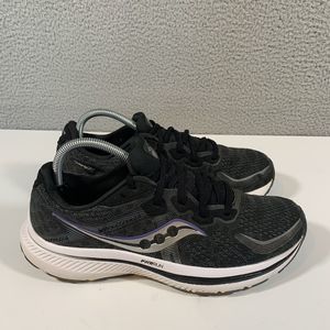 Saucony Womens Omni 20 S10681-10 Black Running Shoes Sneakers Size‎ 10